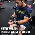 thumbnail image 3 of Beastpowergear Heavy Duty Workout Wrist Wraps 18” Wrist Support for Fitness, Bodybuilding, Weightlifting, Powerlifting, Strength Training for Men and Women., 3 of 3
