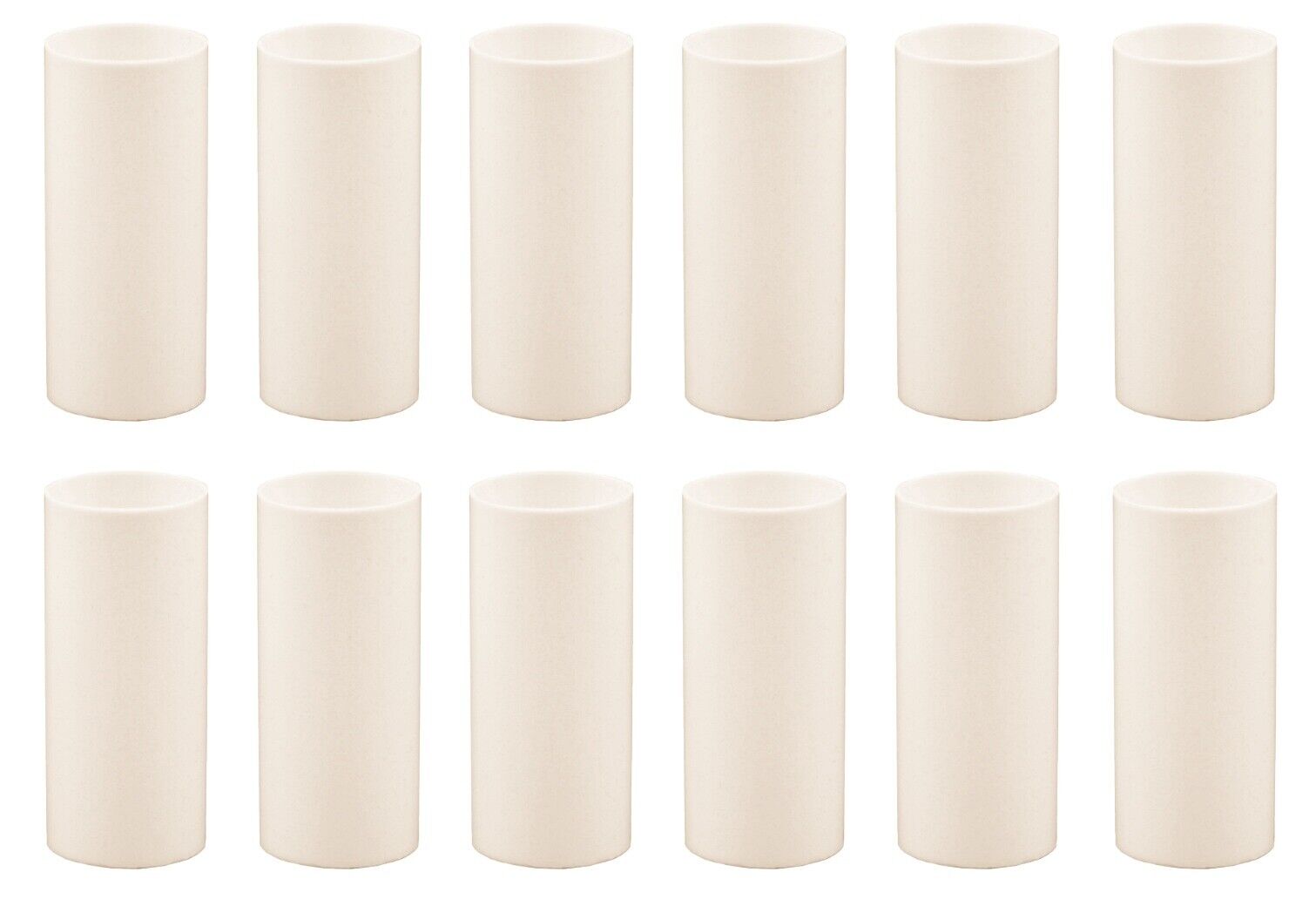2 Inch Cream Plastic Candle Cover For Candelabra Base Lamp Sockets, 12