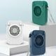 thumbnail image 1 of Ventilador portátil USB recargable de bolsillo - batería de 1200mAh, 3 velocidades, cordón y soporte de sobremesa, viento de 8 m/s, funcionamiento silencioso, blanco/verde/azul, 1 of 8