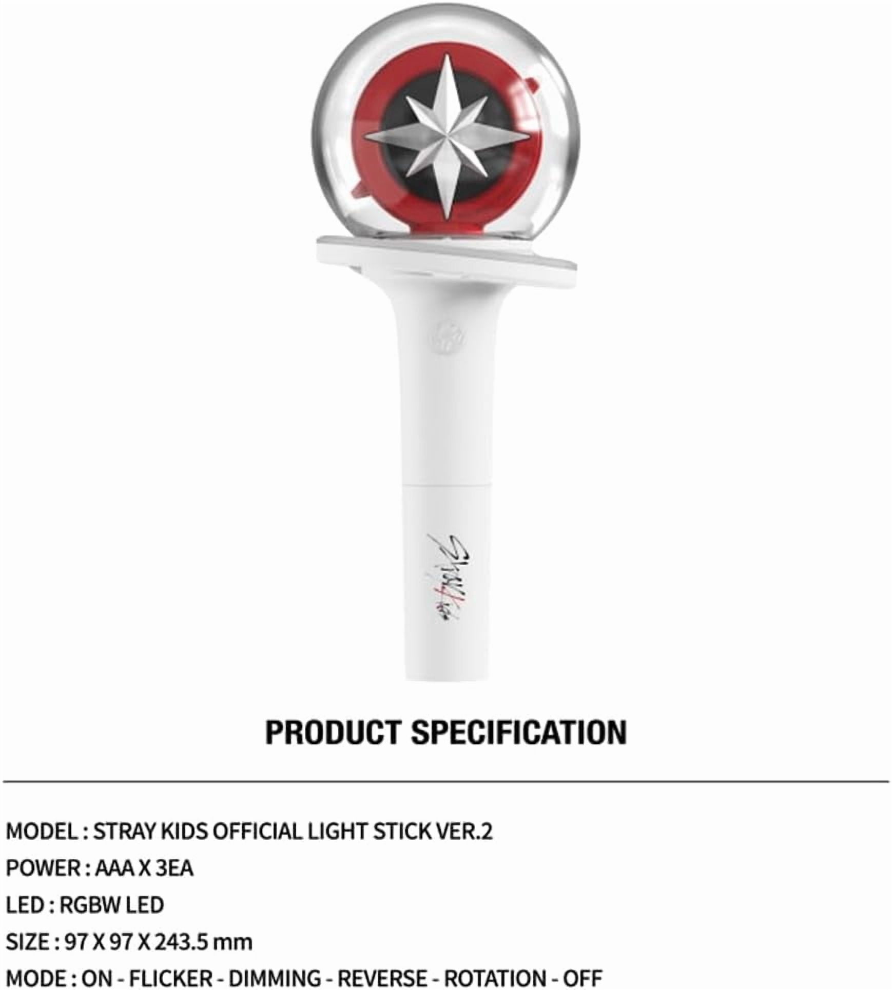 Stray Kids Lightstick Ver 2 SKZ Concert Fan SKZ Support Stick Comes with Keychain