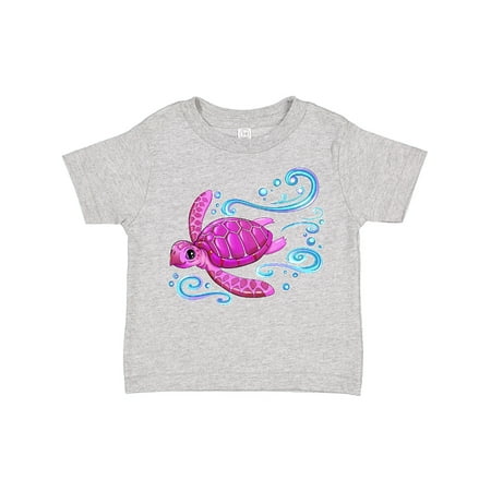 

Inktastic Cute Pink Sea Turtle Gift Toddler Boy or Toddler Girl T-Shirt
