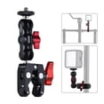 thumbnail image 1 of Adapter, L-ed Video Ball Head Clamp 1/4-20 Lcd/dv Video And Ball Mount Clamp Arm Super Clamp Led Video Mount Clamp Arm With 1/4-20 Lcd/dv Arm Er Clamp, 1 of 7