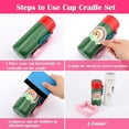 thumbnail image 4 of Cup Cradle for Tumblers, Sturdy with Felt Squeegee Use to Apply Vinly Decal - Keep Tumblers/Coffee Cups/Glass Cans in Place, Silicone Anti-Slip Tumbler Holder for Crafting, 4 of 7
