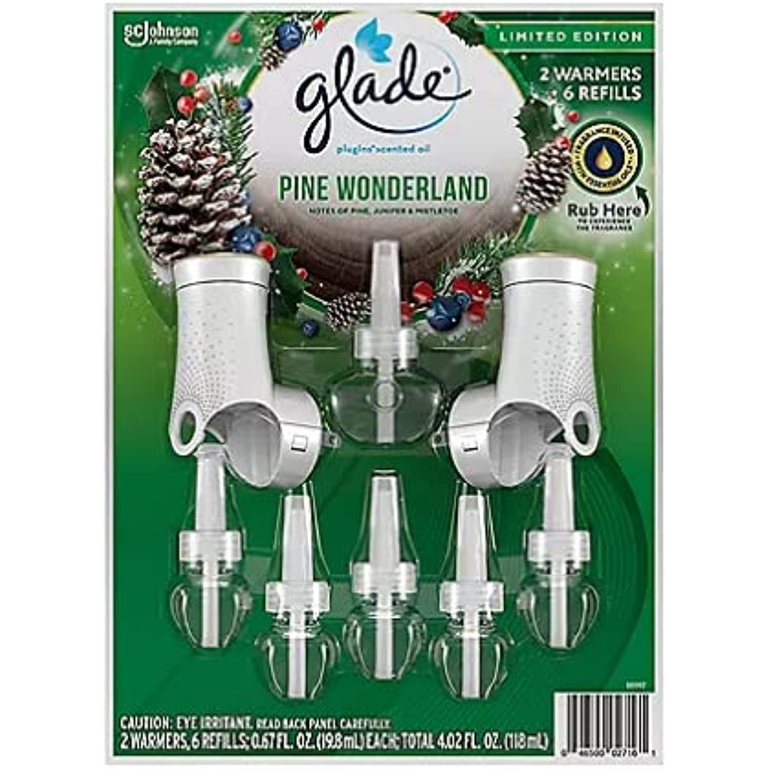 Glade Limited Edition Pine Wonderland Plugin Scented Oil Warmer 2