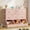 Pink, variant on Romorgniz Dresser for Bedroom with 7 Fabric Drawers and 3 Open Drawers Cabinet Organizer Chest of Drawers & Dressers, Rustic Brown