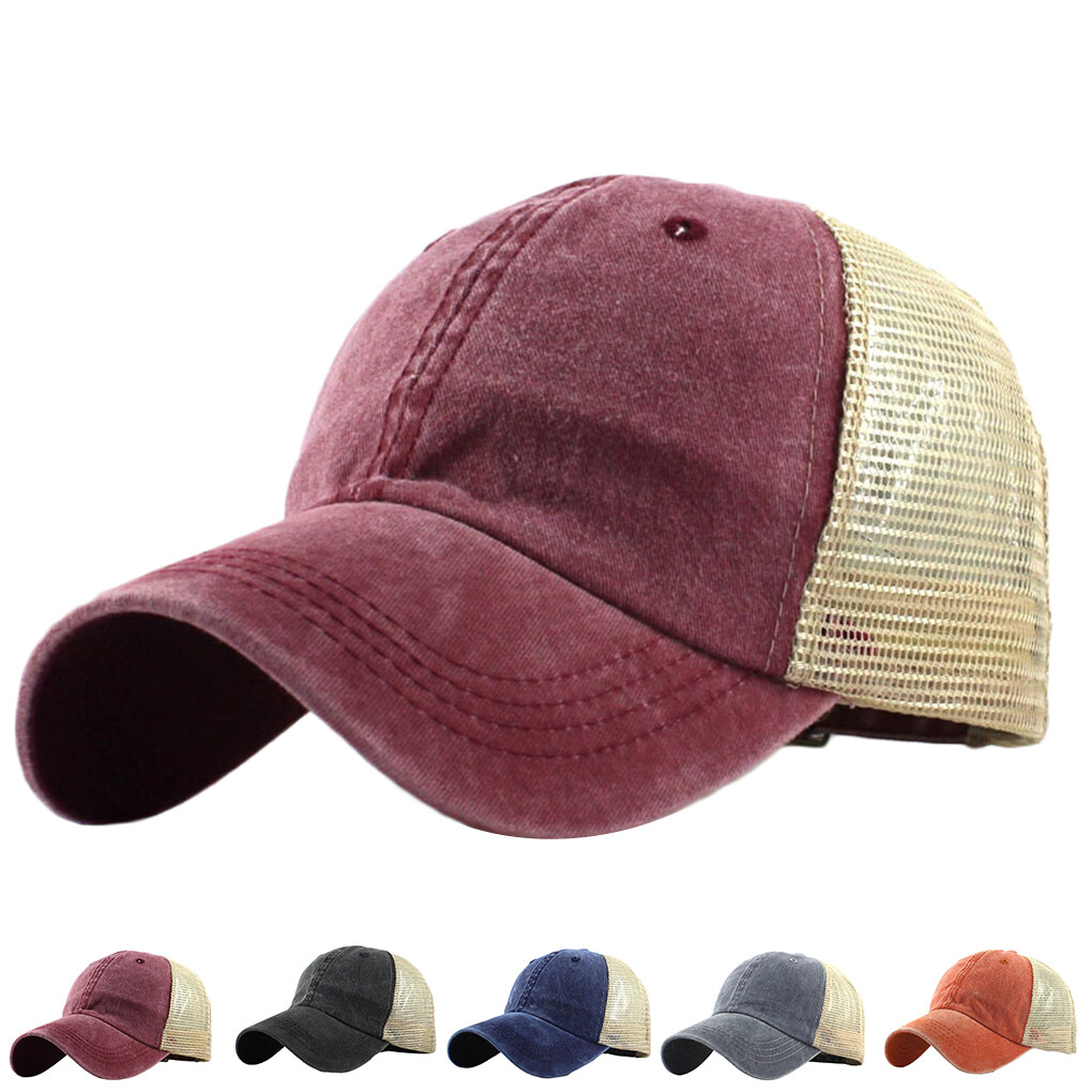 Korean Style Solid Summer Casual Baseball Cap Men Snapback Women Boy Quick  Dry Mesh Cap Breathable Sun Hat