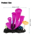 thumbnail image 2 of Unique Bargains Aquarium Simulation Horn Coral Silicone Fluorescent Coral Glow Ornaments Fish Tank Landscape Purple, 2 of 7