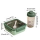 thumbnail image 3 of Fiambrera Portátil de Plástico, Diseño Multifuncional, Gran Capacidad, Compartimentos Divididos, Cubiertos Integrados, Ideal para La Oficina, Picnic o La Escuela, 800 Ml de Capacidad, Incluy, 3 of 3