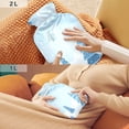 thumbnail image 6 of 2L Hot Water Bottle with Soft Velvet Cover PVC Hot Water Bag for Pain Relief Long-Lasting Warmth Winter Snow Scene with Trees, 6 of 8