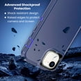 thumbnail image 3 of Entronix Heavy Duty Case Compatible with iPhone 17e, Shockproof Dustproof Hard Cover, Blue, 3 of 7