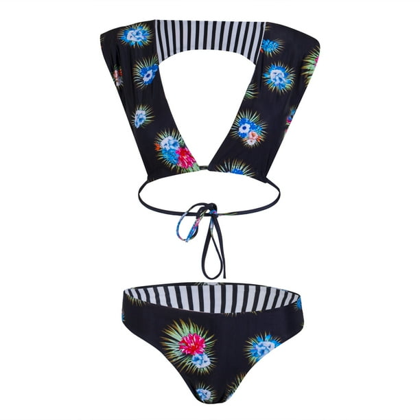 Carolily Finery Carolilly Sexy Women Bandage Bikini Set Swimsuit Beachwear Swimwear Walmart Com Walmart Com