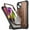 Brown, variant on Poetic Revolution Case for iPhone 14, Heavy Duty Full Body Cover with Kickstand, Light Pink