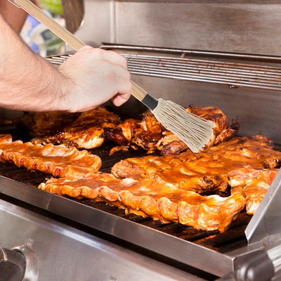 GOOHOCHY  8 Pcs Basting Barbecue Grill Brush Kit Kitchen Oil