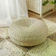 thumbnail image 4 of Round Handwoven Floor Cushion for Meditation, Yoga, and Seating Support Mat Pad Pillow, 4 of 5