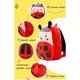 thumbnail image 3 of Mochila para niños pequeños Mochilas de animales del zoológico Bolsa de felpa de dibujos animados lindo Bolsa de libros preescolares de 10 "para niños de 1 a 6 años, 3 of 4