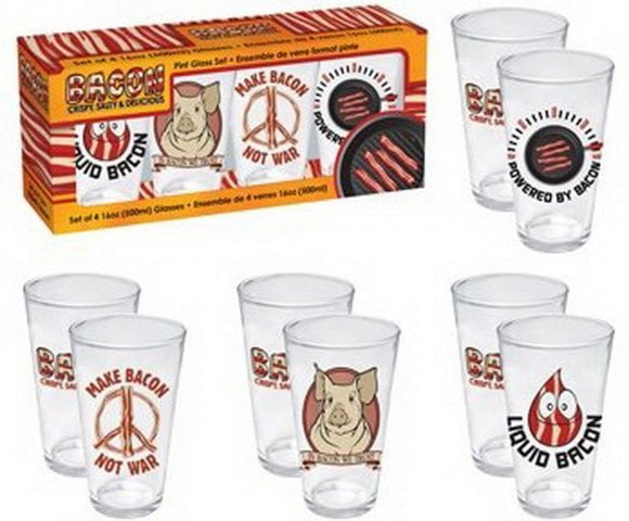 Bacon's Finest Pint Glass Box Set 44007 by NMR