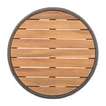 thumbnail image 3 of Outdoor Rattan rope & Acacia Wood Coffee Table - Patio Balcony Furniture for Garden, Yard, Balcony - Weather Resistant (Rope Grey, Natural Iron), 3 of 5