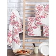 thumbnail image 2 of Spring Peach Flowers Kitchen Dish Towels for Drying Dishes Set of 4, Pink Botanical Floral Leaves Branch Waffle Weave Microfiber Hand Tea Bathroom Towels Quick Dry & Absorbent Towel 15.7x23.6, 2 of 7