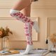 thumbnail image 5 of Minnieouse 1 par de medias por encima de la rodilla para mujer, calcetines ajustados transpirables de punto transpirables para viajes y fiestas de Type1 NO1, 5 of 6