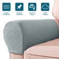 thumbnail image 3 of PENGXIANG 4 Pcs Housse d'Accoudoir Extensible pour Fauteuils Canapé Gris, 3 of 8