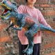 thumbnail image 2 of Modelo de tiburón dinosaurio grande de 84 cm, juguetes para niños, Tyrannosaurus Rex, marionetas suaves, animales, Velociraptor, Jurassic Worlds, regalo para niños, 2 of 5