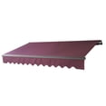 thumbnail image 4 of ALEKO Black Frame Retractable Home Patio Canopy Awning 13x10 ft, Burgundy Color, 4 of 9