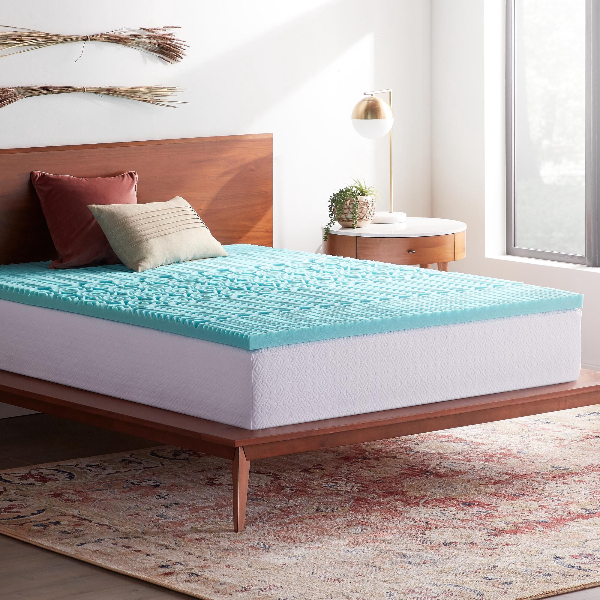 Rest Haven 2" 5-Zone Memory Foam Mattress Topper, Queen