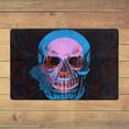 thumbnail image 5 of XMXY Area Rugs Doormat Outdoor Entrance, Aged Floral Skull Blue Print Facecloth Non-slip Floor Mat Rug for Living Room Kitchen Sink Area Indoor,72"x48", 5 of 9