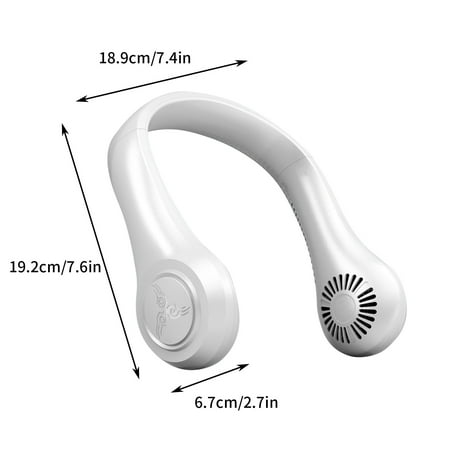 

CheAAlet USB Fan Neck Cooler Rechargeable Portable Hands-Free Personal Neck Fan with Quiet Technology Long-Lasting Portable USB Neck Fan for Travel