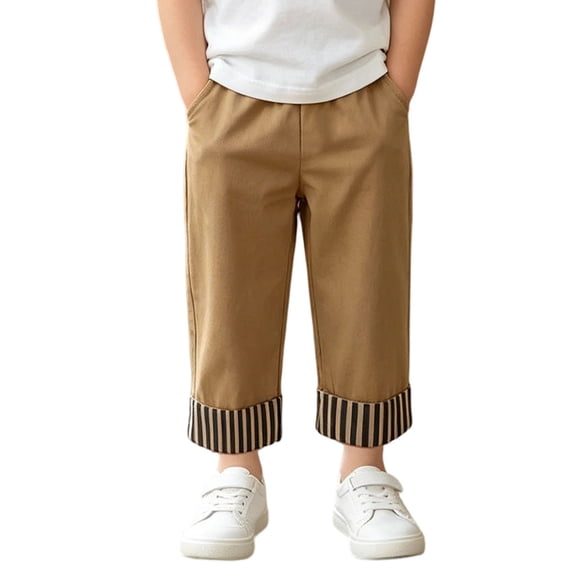 TinyBloomm Toddler Boys Girls Striped Sport Trousers Kids Casual Pants, Size 12-18 Months
