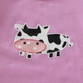 thumbnail image 6 of Toddler Baby Girl Outfits Set Short Sleeve Cow Top Shirts + Leopard Suspender Skirts Overall Dress Clothes, 6 of 7