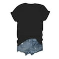 thumbnail image 4 of YDLCAFD T-Shirt Femme Imprimé Manches Courtes Col Rond T-Shirt Haut Blouse, 4 of 4