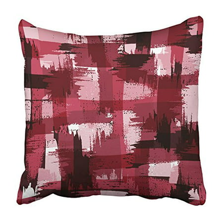 ARHOME Navy Brush Raster Military Camouflage Pattern Pink Color Camo Camoflage Canvas Pillowcase Cushion Cover 20x20