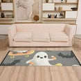 thumbnail image 2 of Yayeee Hallway Runner Rug 2'x6' Non Slip Machine Washable with Rubber Backing, Cute Ghosts, 2 of 8
