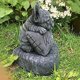 thumbnail image 3 of 1 pieza de decoración de jardín de bulldog francés, estatua de letrero de bienvenida en el patio, césped en el patio, decoraciones divertidas, estatua exterior, decoraciones de regalo de jardinería, 3 of 5