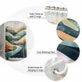 thumbnail image 5 of Extra Long Shower Curtain 72x96 Inch, Colorful Abstract Art Shower Curtain Waterproof Bathroom Decor Mountain Modern Watercolor Fabric Bath Curtain Set Accessories with Hooks, 5 of 6