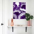 thumbnail image 4 of Canvas Wall Art Abstract Marble Texture Canvas Art Print White Dark Purple Cracke Rock Pictures Wall Decor for Living Room Bedroom Artwork Decorations Stretched Framed Ready to Hang 8"x10", 4 of 9