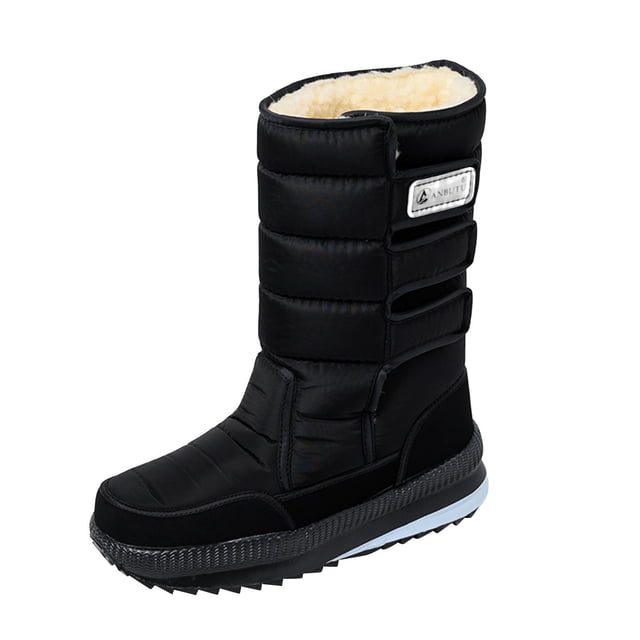 Men's Winter Snow Boots Cold Proof Thermal Insulated with Hook Loop Design for Outdoor Activities