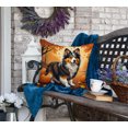 thumbnail image 2 of Carolines Treasures DAC1071PW1818 18 x 18 in. Unisex Sheltie Fall Fabric Decorative Pillow, 2 of 5