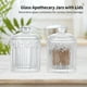 thumbnail image 2 of Juego de 2 tarros de cristal Timcorr para boticario soportes Qtip de 10 oz con tapa, 2 of 5