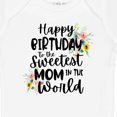 thumbnail image 4 of Inktastic Happy Birthday to the Sweetest Mom in the World Girls Baby Bodysuit, 4 of 5