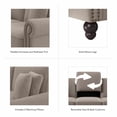 thumbnail image 3 of Coventry 73W Sofa in Tan Microsuede, 3 of 8