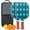 Brick-red, variant on Fighting Series Pickleball Paddles Set Of 2, Fiberglass Surface, 4 Balls & Bag
