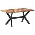 thumbnail image 1 of vidaXL Dining Table 160x80x75 cm Solid Wood with Honey Finish, 1 of 4