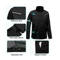 thumbnail image 7 of Little Donkey Andy Men's Softshell Jacket - Lightweight, Waterproof, Detachable Sleeves for Golf, Hiking, Cycling, and Running Black S, 7 of 7