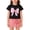 Black-a, variant on Kid Girls Clothes Outfits Bowknot T-Shirt + 2 In 1 Denim Short Skort Summer Clothing Set, Girls Shirt and Shorts Set Kindergarten Starter Pack Size 4-10 Years