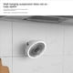 thumbnail image 4 of 2X Ventilador Pequeño Montado en la Pared para el Hogar, Ventilador Recargable Multifuncional, Ventiladores Eléctricos Portátiles con Agitación, 4 of 5