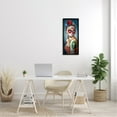 thumbnail image 2 of Stupell Industries Day Of Dead Skull Face Painting Roses Tattoos Framed Wall Art, 13 x 30, Design by Amy Brinkman, 2 of 5