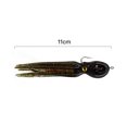 thumbnail image 3 of Señuelos de pesca blandos de pulpo de 11 cm y 22 g con anzuelo Crankbait cebo artificial (B), 3 of 3