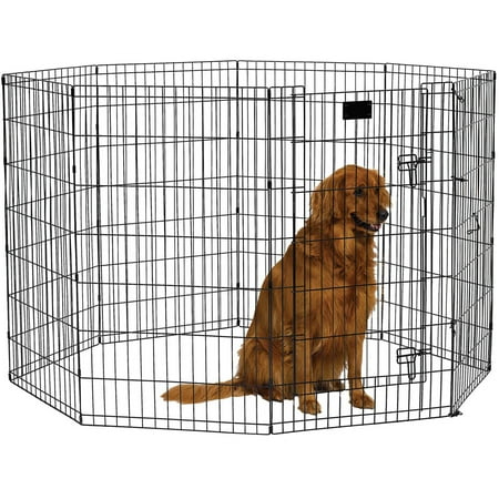 Midwest 42" Black Exercise Pen with Door
